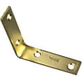 thumbnail image 3 of National Hardware 3 in. H X 0.75 in. W X 0.11 in. D Brass-Plated Steel Inside Corner Brace, 3 of 4