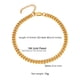 thumbnail image 5 of PROSTEEL Pulsera de tobillera cubana gruesa de oro para mujer, tobilleras de cadena de bordillo de acero inoxidable, joyería de pie de verano de playa Boho para niñas, 5 of 6