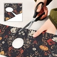 thumbnail image 6 of Yayeee Faucet Mat for Kitchen Sink 14.7" Diatomite Long Splash Guard Pad, Black Floral Pattern, 2 Pack, 6 of 7