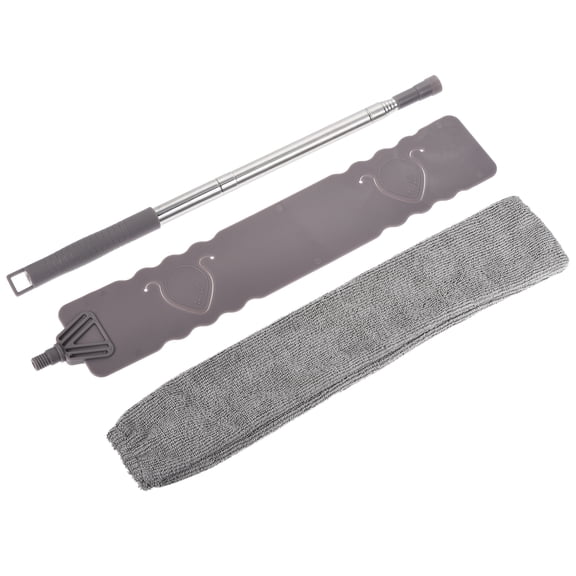 Uxcell 25" to 56" Cleaning Duster with Extension Pole Gap Brush   Extra Pad, Gray