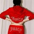 thumbnail image 1 of Women Velvet Juicy Tracksuit Couture Tracksuit Two Piece Set Couture Sweatsuits, 1 of 2