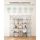 thumbnail image 5 of SONGMICS Armario Modular con 16 Cubos y Zapatero 123,1 x 123,1 x 31,1 cm, 5 of 5