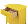 thumbnail image 4 of Nmkwnr 3 Drawer Beside Table with Handle, Nightstand for Living Room, Bedroom, Yellow, 4 of 6