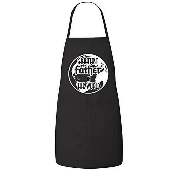 FASCIINO - Greatest Father In The World Chef Apron with Two Front Pockets
