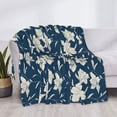 thumbnail image 3 of Yiaed Lilies Flowers Print Blanket Throw Blanket Soft Cozy Flannel Blanket for Home Bed Sofa Couch Chair-80"x60", 3 of 6