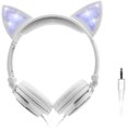 thumbnail image 1 of ONTA Kids Headphones with Cute LED Glowing Cat Ears,Foldable, Noise-Canceling and Adjustable Toddlers Headphones for Boys and Girls (Grayish), 1 of 6
