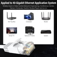 thumbnail image 6 of J&D 10 ft Cat6 Ethernet Cable, Slim Flat Network Cable, 250MHz Bandwidth for Internet, Streaming, Gaming, White, 6 of 7