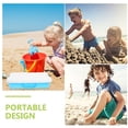 thumbnail image 3 of MOVTOTOP Portable Sandbox Toy Storage Box in Blue Made of Durable ABS for Storage Use with Large Capacity, 3 of 7