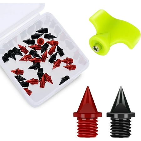 1/4 Inch Carbon Steel Track Spikes  32 Pieces Lighter Weight Spikes Track Shoes  Each Nail Weighs Only 0.47 Grams  Used for Track and Field Sprinting or Cross Country