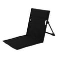 thumbnail image 2 of Silla de salón para acampar Silla con respaldo para picnic plegable con bolsa de almacenamiento Tubo de hierro Versátil Durable Tamaño abierto 39,5 cm Negro shamjiam Reposapiés plegable, 2 of 8