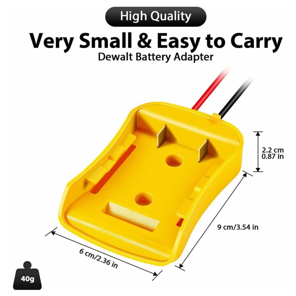 Buy 2 Packs Power Wheels Battery Adapter for Dewalt 20V Max Battery 18V