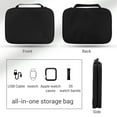 thumbnail image 3 of Watch Band Storage Case Hold 35 Watch Straps Portable Organizer Bag Compatible with Apple Watch Band,Headset Other Accessories, 3 of 6