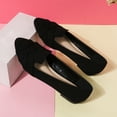 thumbnail image 6 of Ataiwee Women's Wide Width Flats Shoes - Classic Office Suede Pointed Slip On Ballet Shoes., 6 of 6