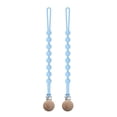 thumbnail image 2 of Cadena chupete integrada bebé 2 uds azul claro, 2 of 4