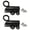 Black, variant on Yammee 2Pcs Aluminum Alloy Door Locking Pin Spring Door Bolt Latches Lock Hardware