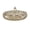 Gray, variant on Creative Crystal Glass Multifunctional Party Snack Tray with Lid, Serving Dishes for Dried Fruits Nuts Candies Fruits, 5-Compartment