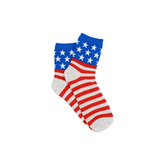 Everything Legwear Stars and Stripes Quarter Crew Sock