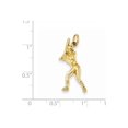 thumbnail image 3 of 14k Female Baseball Batter Charm, 3 of 3