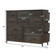 thumbnail image 1 of Cómoda con 10 cajones para dormitorio, organizador resistente con marco metálico y tapa de madera, asas fáciles de tirar, 1 of 7