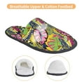 thumbnail image 3 of Sigee Colrful Tropical Leaves for Cozy Furry Slippers Super Soft Indoor and Outdoor Use, Non-Slip Sole Slip On House Slippers-Medium, 3 of 8