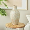thumbnail image 2 of DecMode 20" Antique Style Textured Patina Brown Ceramic Vase, 2 of 9