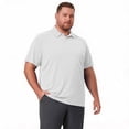 thumbnail image 4 of Big and Tall Essentials Men's Solid Golf Polo Shirt, Black, Sizes XLT-8XLT White 6XL, 4 of 6