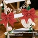 thumbnail image 5 of Feliz Navidad Bowknot Adornos Guirnalda Lentejuelas Arte Decoración Presente Festival Fiesta Decoración Suministros Puerta interior Rojo 2 uds Inevent HA009000-03B, 5 of 6