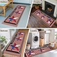 thumbnail image 6 of Independence Day 2'x6' Runner Rug, U.S Flag Stars Red White Striped Washable Non-Slip Area Rugs for Hallway Kitchen Floor Bedroom Entryway, StainResistant Laundry Carpet Decoration Indoor Mat, 6 of 9