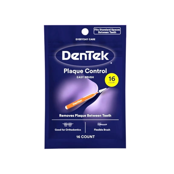 DenTek Easy Brush Interdental Cleaners, Mint, 16 Count | 10 Pack