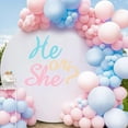 thumbnail image 1 of He Or She Decal Sign，Gender Reveal Party Wall Stickers，Baby Shower Balloon Arch Backdrop Decal，Gender Reveal Party Background Sticker，Baby Shower Balloon Arch Decor, 1 of 8