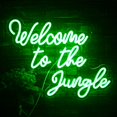 thumbnail image 1 of Letrero de neón FAXFSIGN Welcome to the Jungle Green LED, 33 x 42 cm, 1 of 7