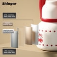 thumbnail image 4 of Sidagar 22 fl oz Stainless Steel Insulated Water Bottle with Handle and Straw, Wide Mouth, Cherry Red, 4 of 8