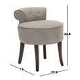 thumbnail image 4 of SAFAVIEH Georgia Vanity Stool Stone, 4 of 7