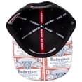 thumbnail image 5 of Budweiser Beer Label Brim Adjustable Snapback Hat, 5 of 5