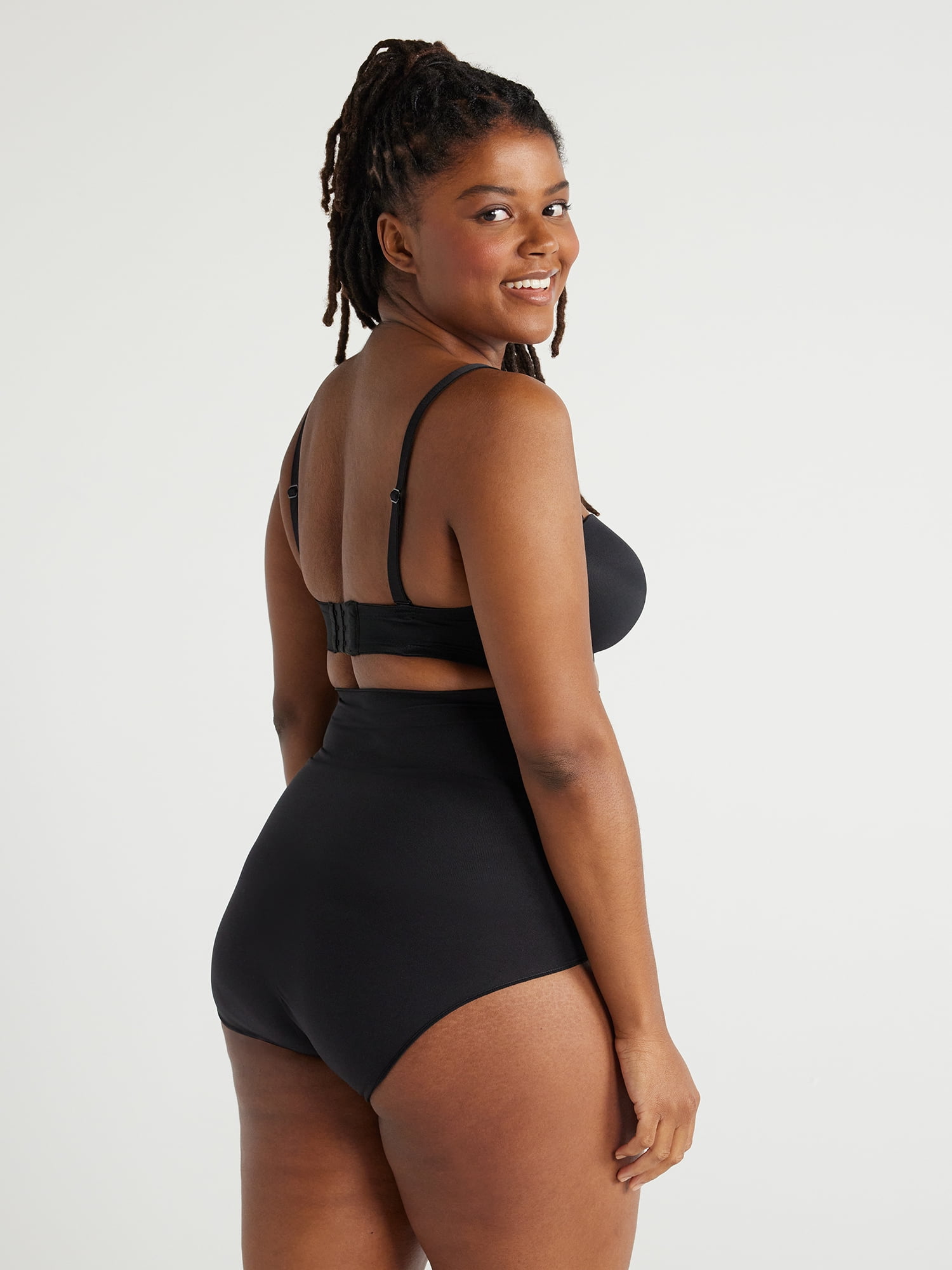 Joyspun Women's Shapewear Seamless Sculpting High Waisted Brief, Sizes S to XXXL