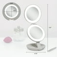 thumbnail image 4 of Zadro LED Lighted Travel Mirrors for Makeup w/ Magnification & Compact, 4 of 11