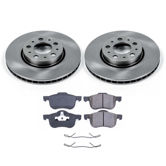 Ultimate Brakes Front Ceramic Brake Pad and Rotor Kit with Hardware WM80699
