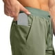 thumbnail image 5 of pstuiky Abreviatura para hombres, Pantalones cortos casuales holgados de color liso con cremallera, bolsillo, cordón y cintura elástica para hombre Pantalones cortos cargo, 5 of 8
