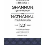 Deco Pattern Standard Wedding Invitation