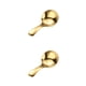 thumbnail image 1 of Wosthever Cucharadita Cuchara De Helado De Sal De Borde Oro 2Conjunto, 1 of 1