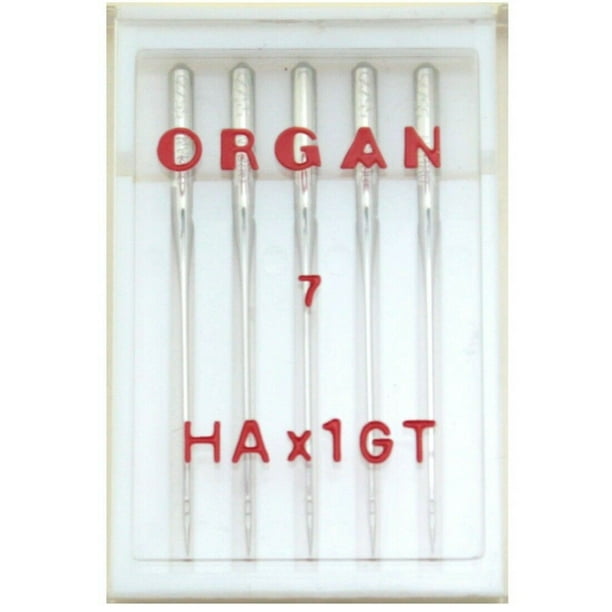 Pack of 5 Organ HAX1GT Silk / Velvet Sewing Needles for Home Sewing