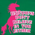 thumbnail image 3 of CafePress - Unicorns Don't Believe In Women's Classic T Shirt - Women's Traditional Fit Dark T-Shirt, 3 of 4