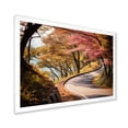 thumbnail image 2 of Designart "Rosy Pathway Blooming into the Forest II" Landscapes Framed Wall Art Decor - Modern Pink Road Living Room Framed Canvas Art, 2 of 6