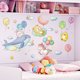 thumbnail image 3 of Conjunto de pegatinas de pared ecológicas JAMW animales nubes globos Decoración habitación niños, 3 of 4