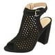 thumbnail image 1 of SANDALIA DE TACÓN COLOR NEGRO CON PERFORACIONES Mundo Terra 022628, 1 of 2