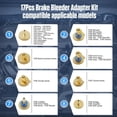 thumbnail image 4 of relayinert Pneumatic Brake Fluid Bleeder Adapter Kit Made Aluminum Alloy Gold-plated Finish Rust-proof Storage Case Included, 4 of 4