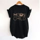 thumbnail image 2 of Honeeladyy Sales Moon Child - Camiseta clásica de manga corta con estampado de letras para mujer, informal, cómoda, cuello redondo, holgada, 2 of 8