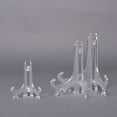 thumbnail image 1 of 10pcs Clear Plastic Easels Plate Holders Display Book Book Pedestal Stand Picture Pedestal Stand Picture Dish Rack Picture Frame Photo Book Pedestal Stand, 1 of 8