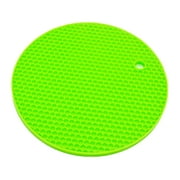 Rubber Non-Slip Heat Resistant Mat Colorful Round Coaster Cushion Placemat Pot Holder Table Silicone Mat