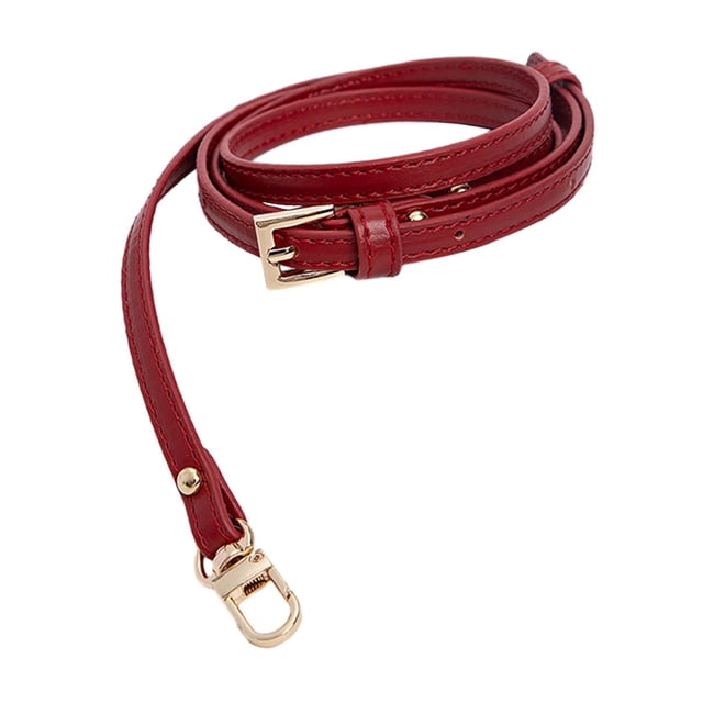 Sangle de Sac à Bandoulière Réglable en Cuir PU Mode Rouge